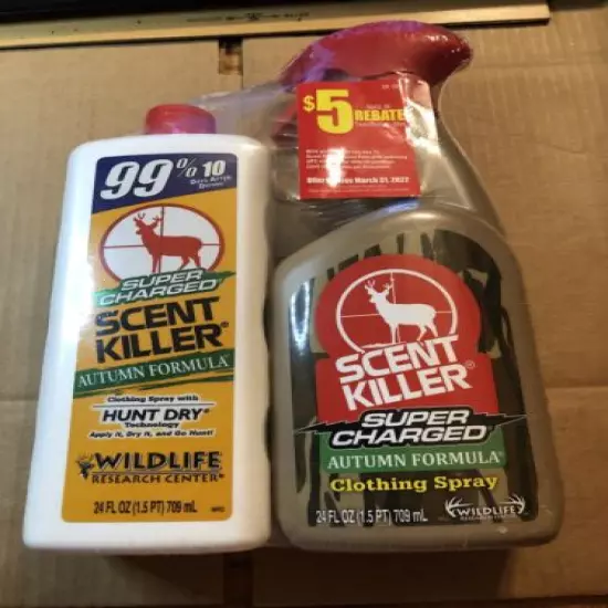 Scent Killer 579 Wildlife Research Super Charged Autumn Formula Spray 24/24 48