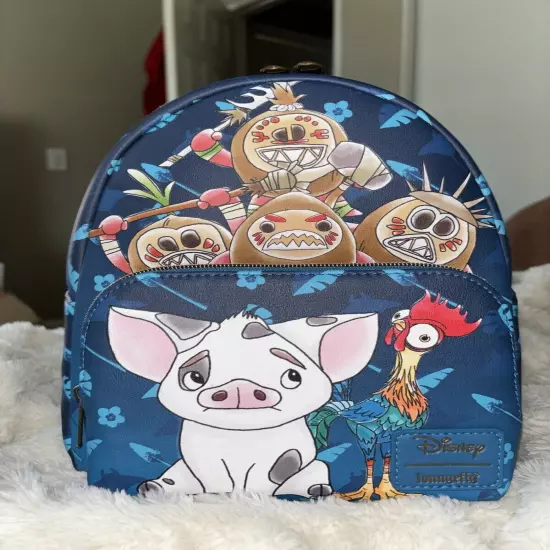 LOUNGEFLY DISNEY MOANA PUA HEI KAKA MINI BACKPACK~ WITH TAGS~ BRAND NEW~