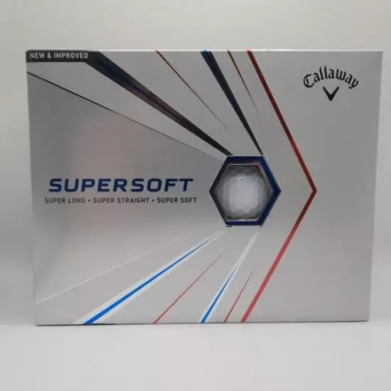 Callaway Golf 2021 SuperSoft White Golf Balls (1) Dozen, 12 Balls