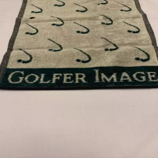 VTG GOLF TOWEL SIR CHRISTOPHER HATTON FOR GOLFER IMAGE GREEN NWOT