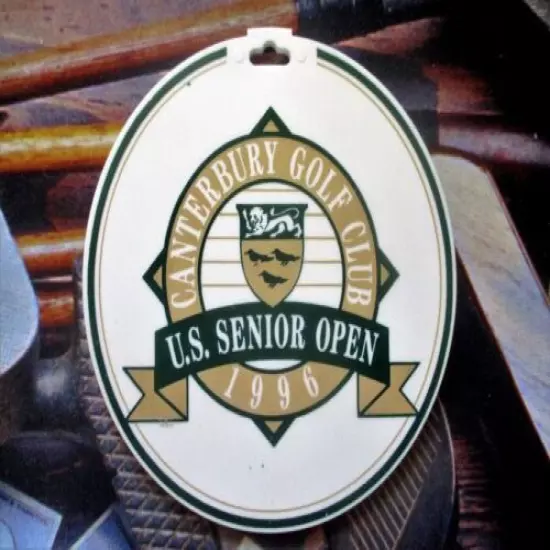 vtg - PGA Golf Bag Tag - 1996 U.S. SENIOR OPEN - Canterbury Golf Club - USGA