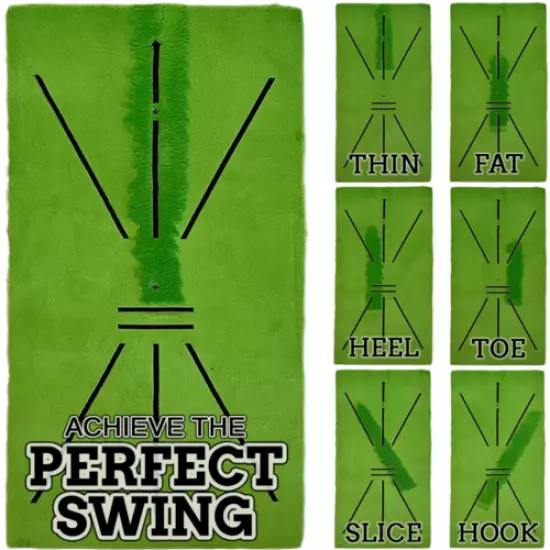 CHIP'R FIX'R Golf Training Mat Swing Detection Practice Hitting Game Aid Velvet