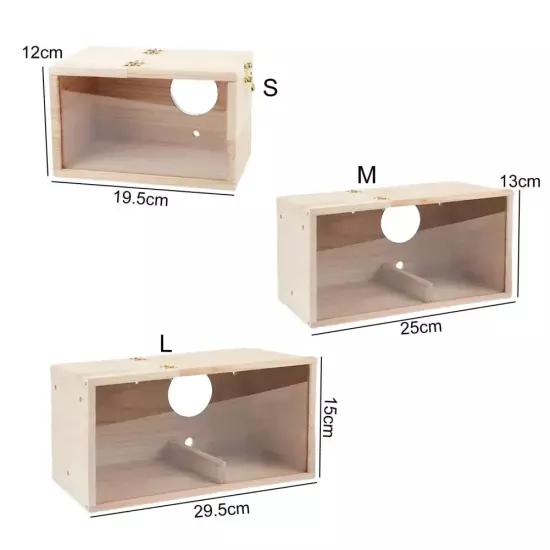 Caja de Cría Transparente para Aves Nido para Periquitos y Cacatúas Accesorios