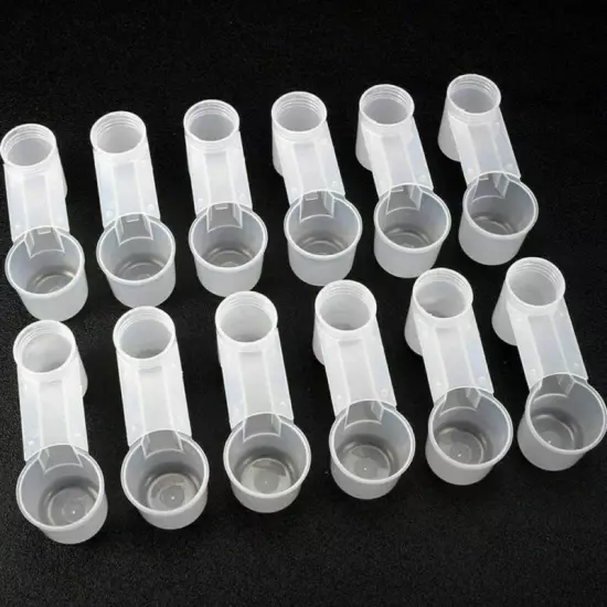 15PCS Pet Bird Feeder Drinker Cup Water Bottle For Chicken Pigeon Poultry Dove