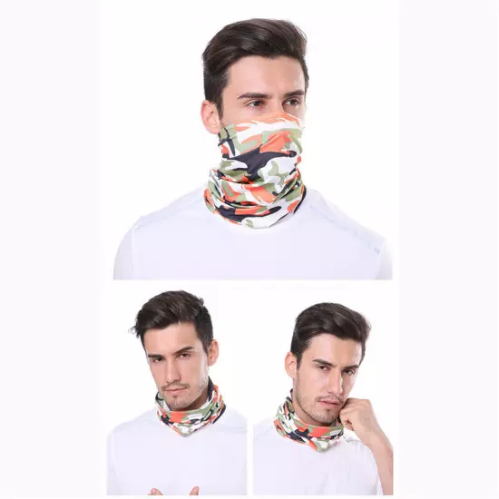 Elastic Face Masks Cooling Covering Breathable Neck Gaiter Bandana Wicking Scarf