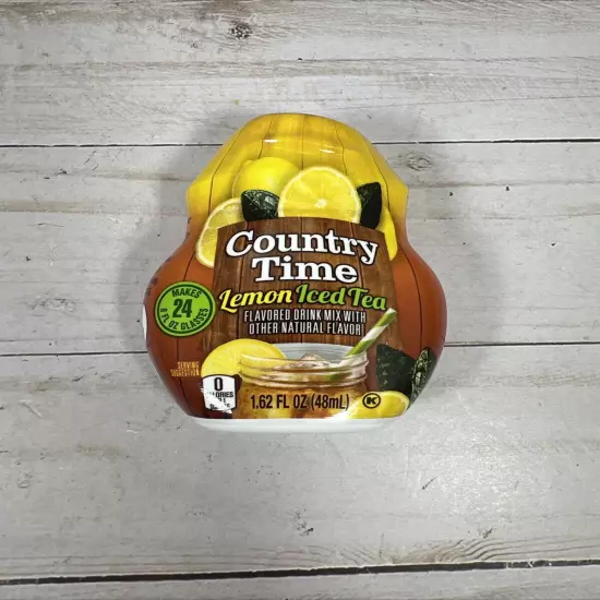 Country Time Lemon Iced Tea Liquid Water Enhancer 1.62oz (Lot of 3) BB: 1/26/25