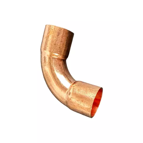 1/2" C x C 90° Degree Long Radius Copper Pipe Reducing Elbow Fitting