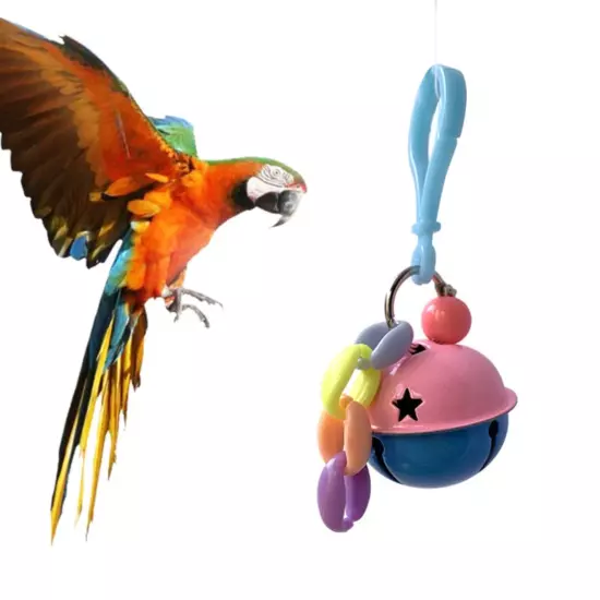 Parrot Toy Bell Joyful Play The Favorite Of Small Medium Sized Parrots Bell Toy.