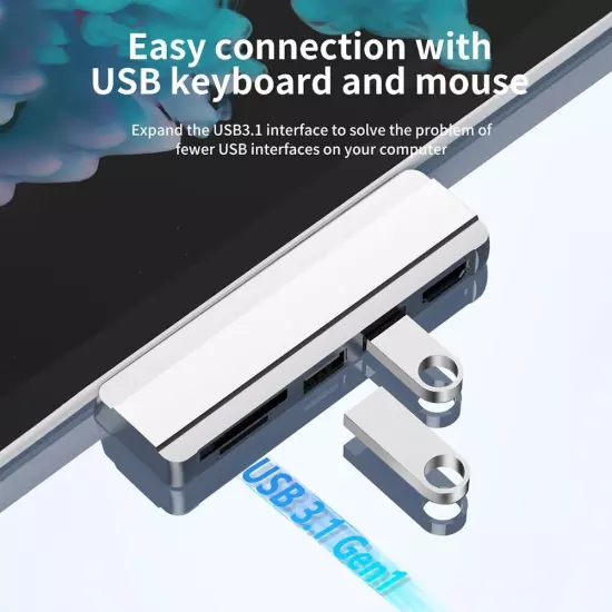 Card Reader USB 3.0 HUB 4K HDMI-compatible For Microsoft Surface Pro 4/5/6