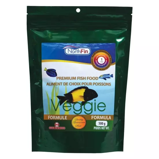 NorthFin Veggie Formula 1mm Pellets 500g Herbivore Omnivore Premium Fish Food