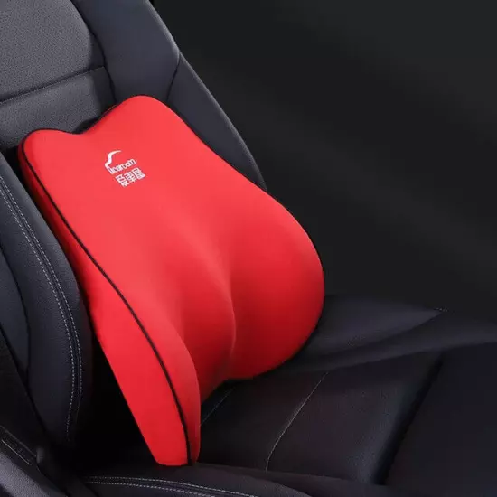 Car Seat Headrest Pillow Neck Lumbar Support Pillow Back Support Waist Pillow 