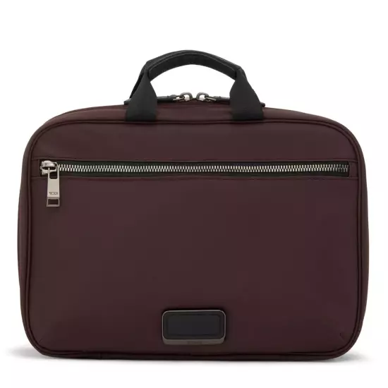 NEW TUMI Voyageur MADELINE Zippered Cosmetic Toiletry Bag - DARK PLUM