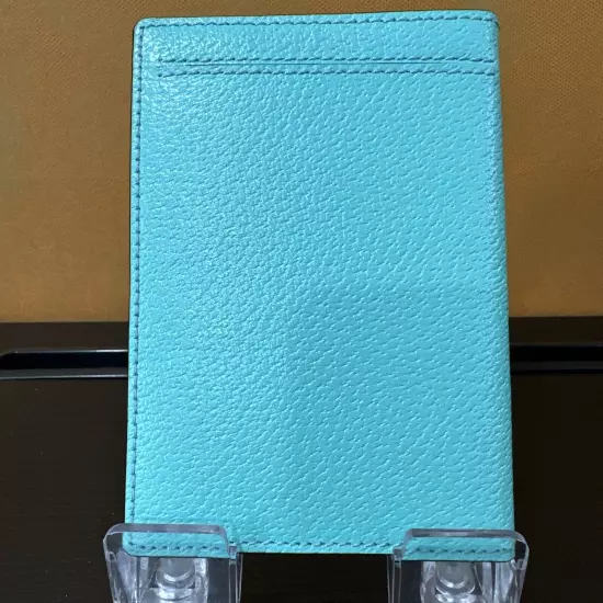 KATE SPADE Passport Holder Wellesley Green Teal Leather