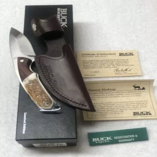 Buck Custom Alpha Hunter Fixed Blade Limited Edition #365 of 1000 New In Box