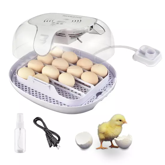 16 Egg Incubator Digital Control Automatic Turning Humidity Chicken Temperature