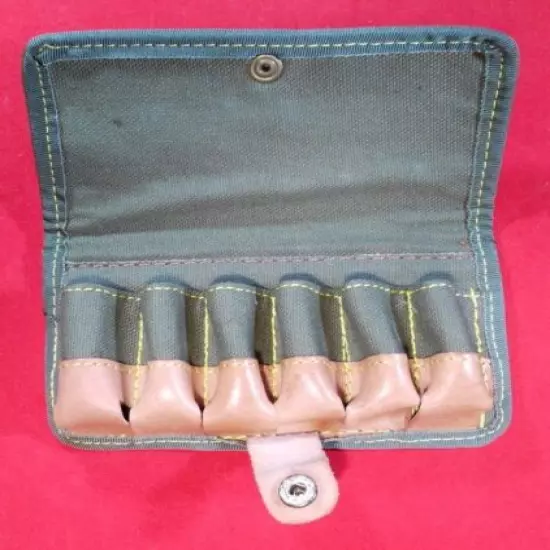 Cartridge/Shell Case Cheddite 12g Cordura/Leather 6 Round Belt Loop.