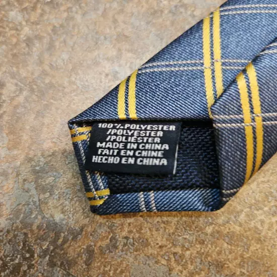 Men's Nautica Blue and Yellow Striped Tie - Professional 