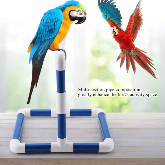 Parrot Stand Perch Rack Bird Play Training Stands Parrots Shower Perches Play...