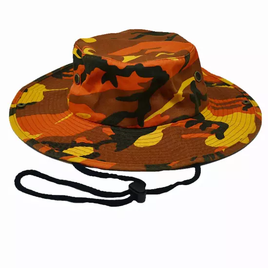 Unisex 100% Cotton Bucket Hat Fishing Camping Safari Boonie Sun Brim Summer Cap