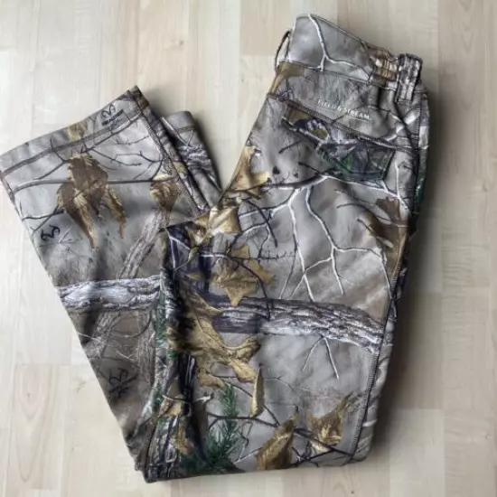 Field & Stream No Scent Soft Shell Realtree Lightweight Camo Pants Youth Sz L