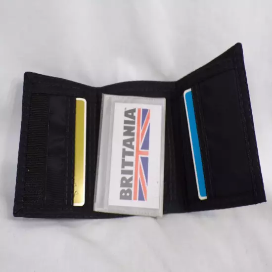 vintage Brittania black tri-fold wallet