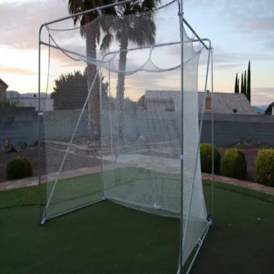 Portable Folding Golf Cage W420W 1" mesh netting Estimated 7' H x 8' W x 6' D