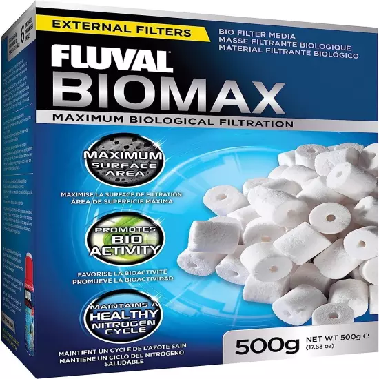 FLUVAL BIOMAX BIO-FILTER MEDIA WATER AQUARIUM for EXTERNAL FILTERS 500 GM A1456