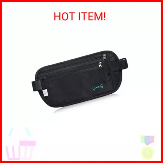 RFID Blocking Travel Wallet - Money Belt & Passport Holder, Travel Fanny Pack fo