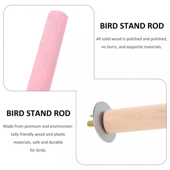 Bird Shower Standing Toy parrot toys swing Wood Parrot Stand Rod Birds