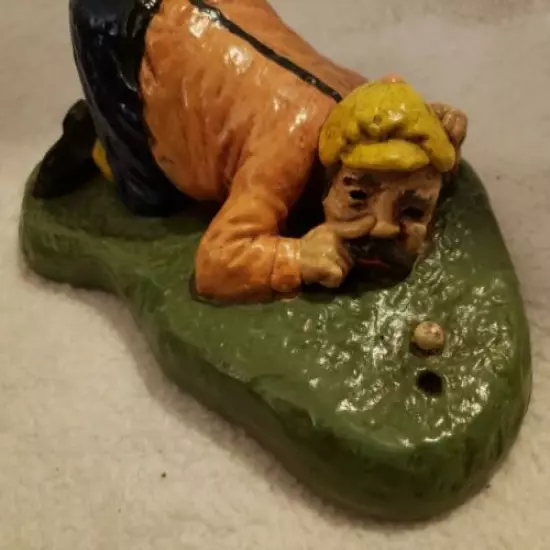 Vintage SLEEPING GOLFER PUTT LIKE YOU MEAN IT. GREAT GOLFER GIFT funny silly 7"