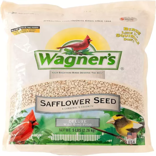 57075 Safflower Wild Bird Food, 5 Pound (Pack of 1)