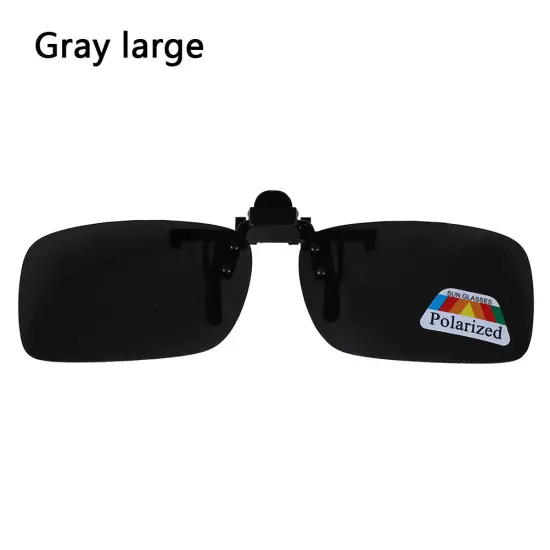 Clip-on Polarized Day Night Vision Flip-up Lens Driving Glasses Sunglasses Y Ji