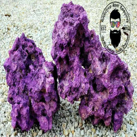 ARK Purple Dry Reef Rock Aragonite Base, Porous Aquariums Live FREE SHIPPING!!!