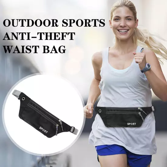 Waist Bum Bag Waterproof Women Men Festival Travel Running C9J7 P.L5 Money T4B3