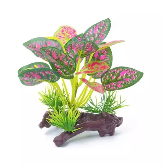 Artificial Water Plants Aquarium Silk Plastic Fish Decorations D1P2 Tank L H6L7