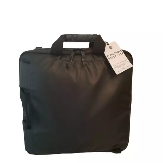 HEX Nero Laptop HX2551-BKR Briefcase in Black Ripstop Expandable Water Repellent