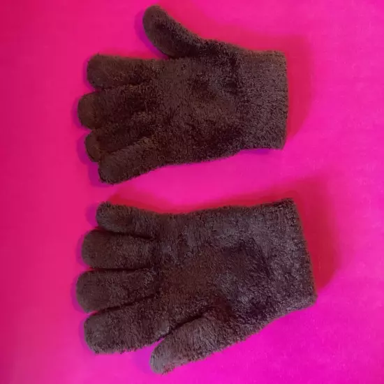 Cejon Brown Warm Winter Women's Gloves Stretch One Size Fits Small to Medium