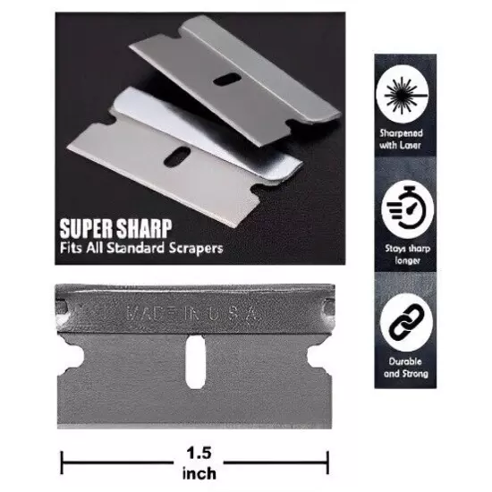 Razor Blades Single Edge Extra Sharp Super Strong Made in USA!!