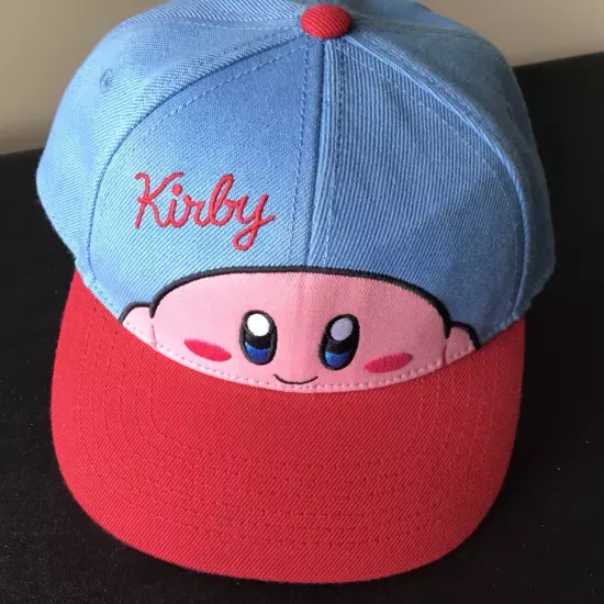 KIRBY Nintendo Pink Blue Baseball Hat Adjustable Cap 