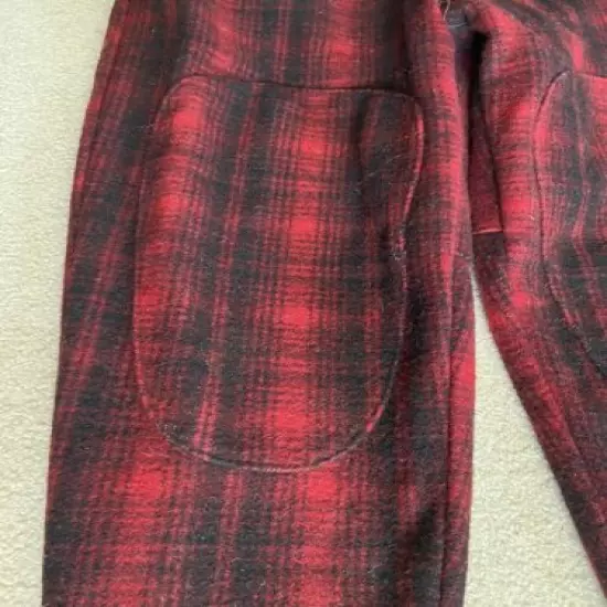 Vintage Woolrich Buffalo Plaid Wool Hunting Pants 32