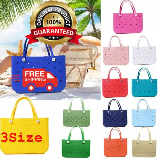 EVA Bogg Bag Beach Rubber Waterproof Travel Women tote Washable Handbag Beach