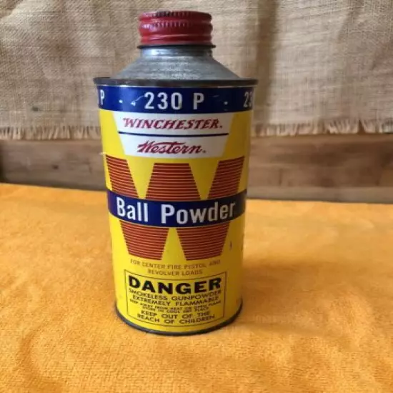 Vintage Winchester Western Ball Powder 12 oz. Can