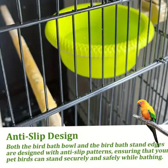 Two pieces/set, one piece of multi-functional bird cage plastic nest rack