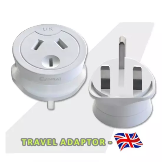 New Travel Adaptor Adapter Socket to Plug Australia AU NZ To UK Singapore HK