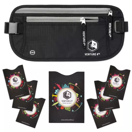 VENTURE 4TH RFID Money Belt for Travel: The Trusted Hidden Waist Stash