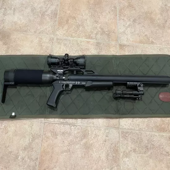 AirForce Condor SS PCP Air Rifle, Spin-Loc Tank .22 with Scope, Bipod, and Ammo