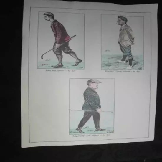 VINTAGE GOLFING PRINT