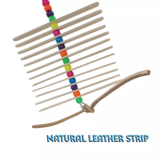 868 Mini Leather Stick - Easy to play with bird cage toy, Shape changing