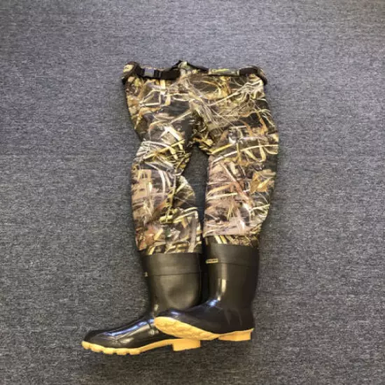 New Cabela's Men Breathable Dry Plus Waist High Wader Max-5 Camo Sz 14 Reg 600g