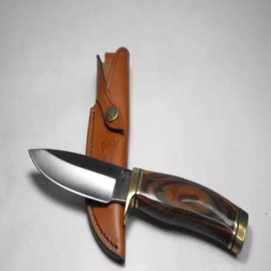 BUCK 192 VANGUARD FIXED BLADE HUNTING KNIFE - WALNUT WITH SHEATH BUCK KNIFE